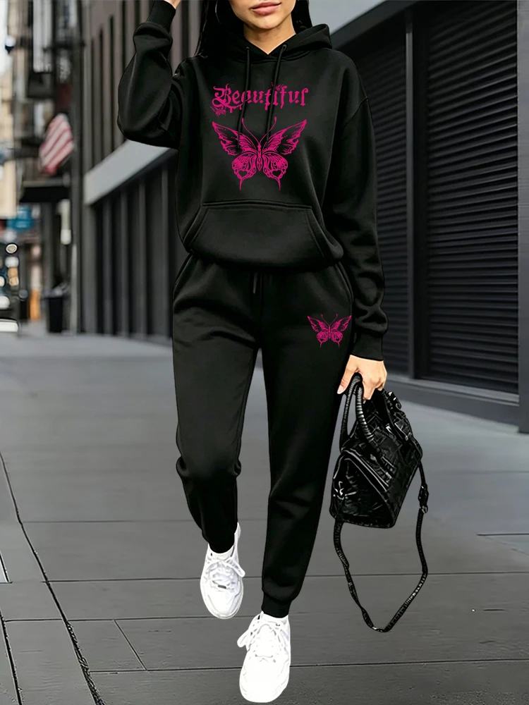 Women'S Fashion For 2026 - أطقم رياضية يومية للخريف والشتاء، هوديز