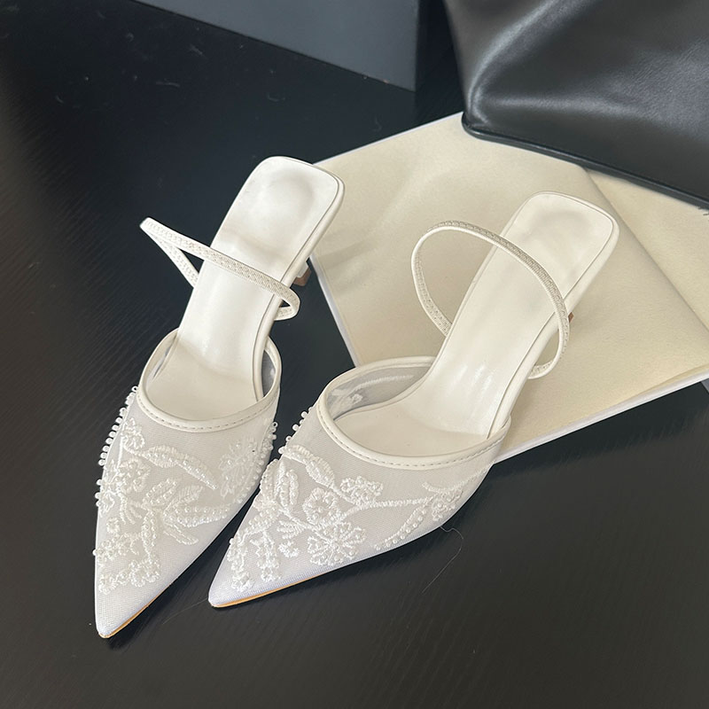 Women Fashion Brand - 2026 صنادل Slingback أنيقة النساء رقيقة
