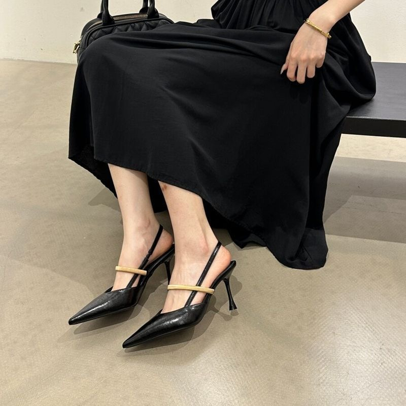 Women Fashion Brand - صنادل نسائية مريحة بكعب عالٍ بتصميم