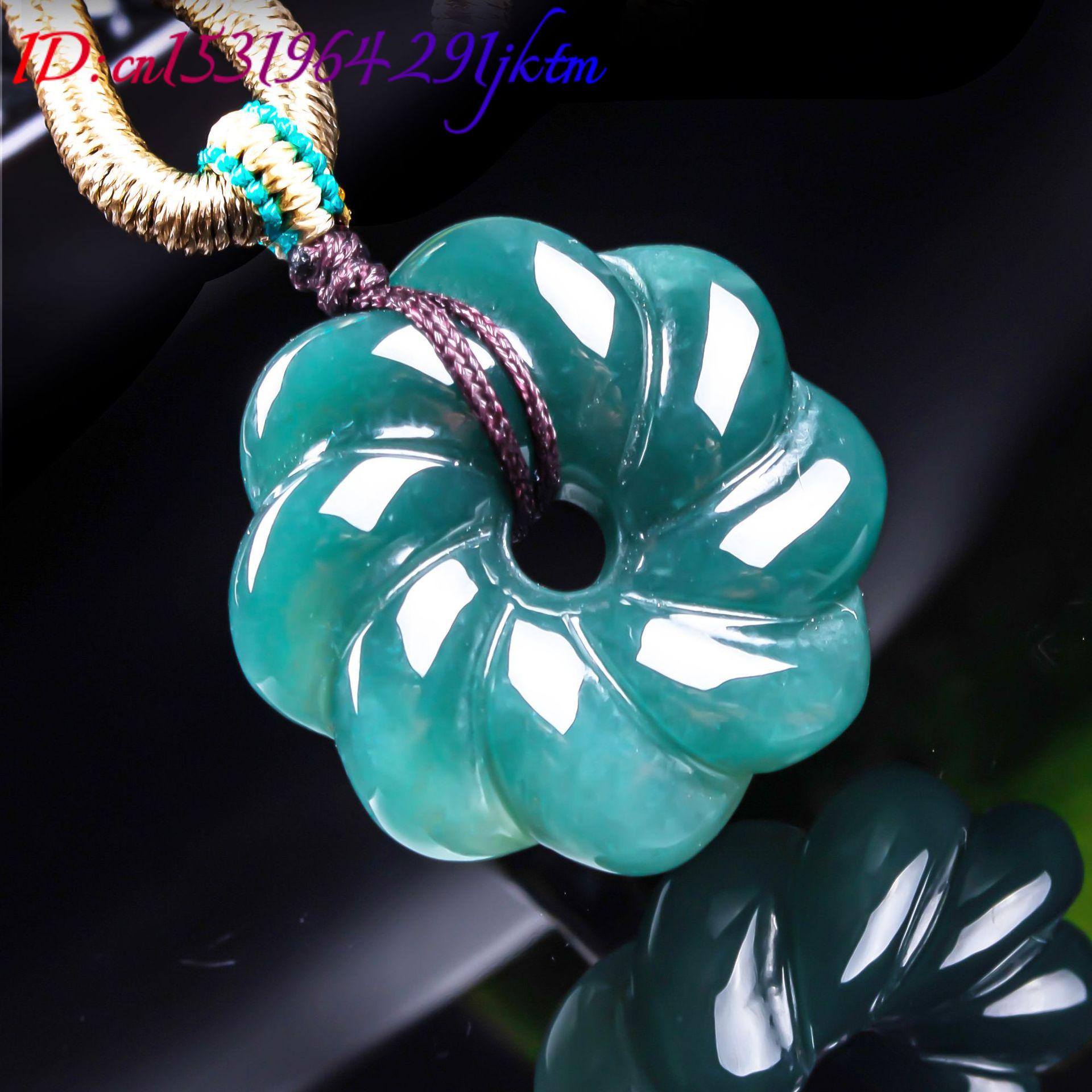 قلادة زهرة من اليشم البورمي ال - مراجعة Women'S Fashion Gifts وسعره