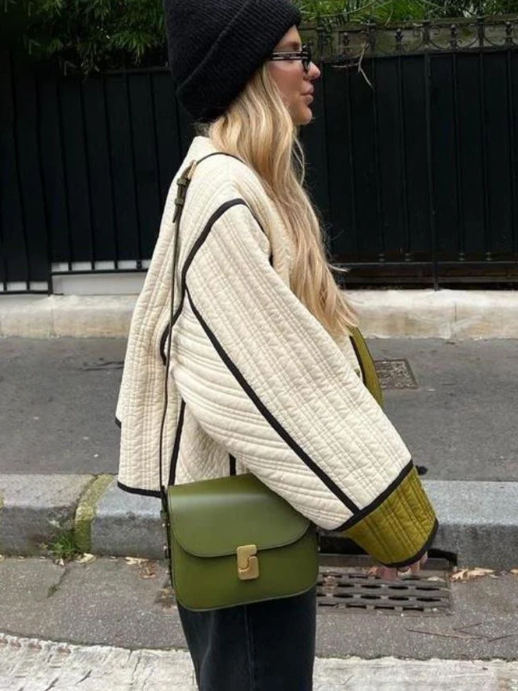 TARUXY موضة سترة قطن متباينة م - مراجعة Women'S Fashion Quilted Jacket وسعره