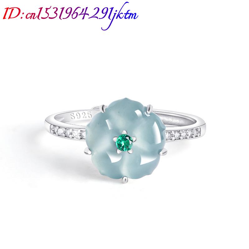 خواتم زهرة اليشم البورمي الأزر - مراجعة Women'S Fashion Gifts وسعره