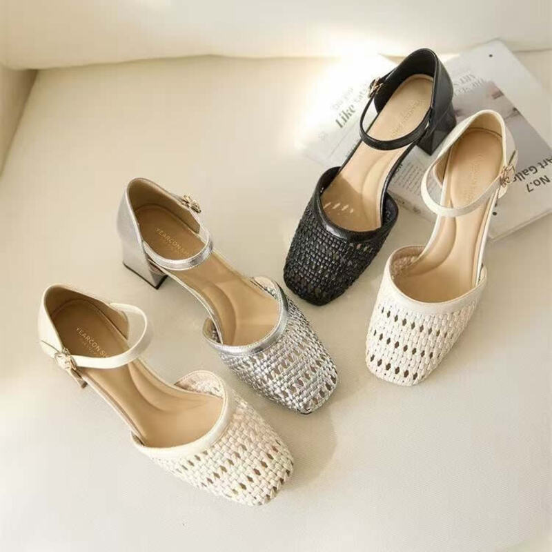 صنادل نسائية أنيقة منسوجة ومفر - مراجعة Women Fashion Brand وسعره