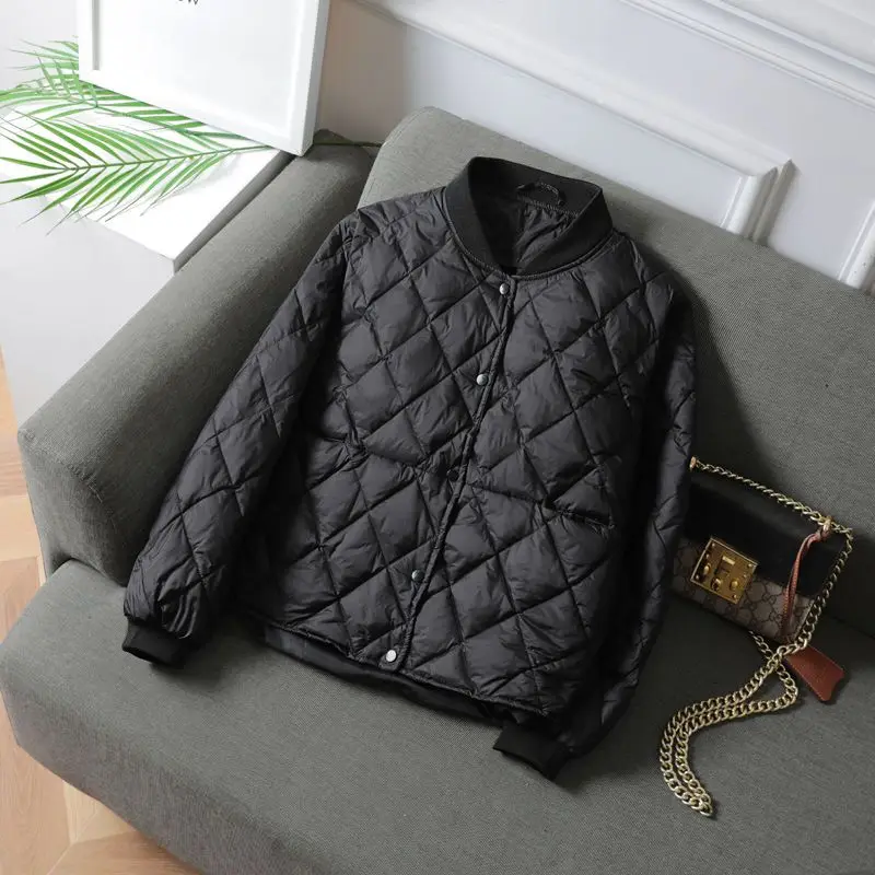 جاكيت قطني قصير مبطن خفيف الوز - مراجعة Women'S Fashion Quilted Jacket وسعره