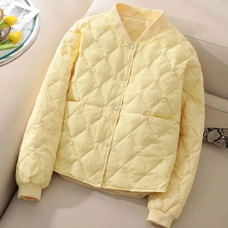 جاكيت قطني قصير مبطن خفيف الوز - مراجعة Women'S Fashion Quilted Jacket وسعره