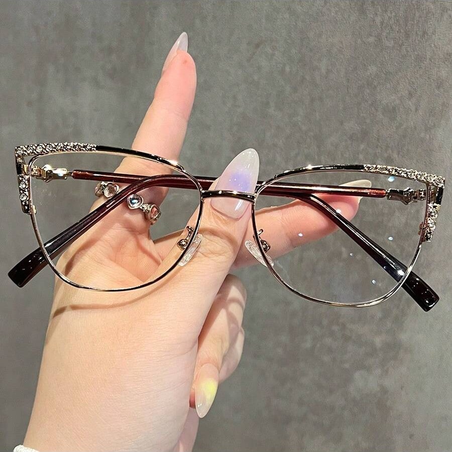 1 قطعة نظارات نسائية عصرية غير - مراجعة Women'S Fashion Glasses Non Prescription وسعره