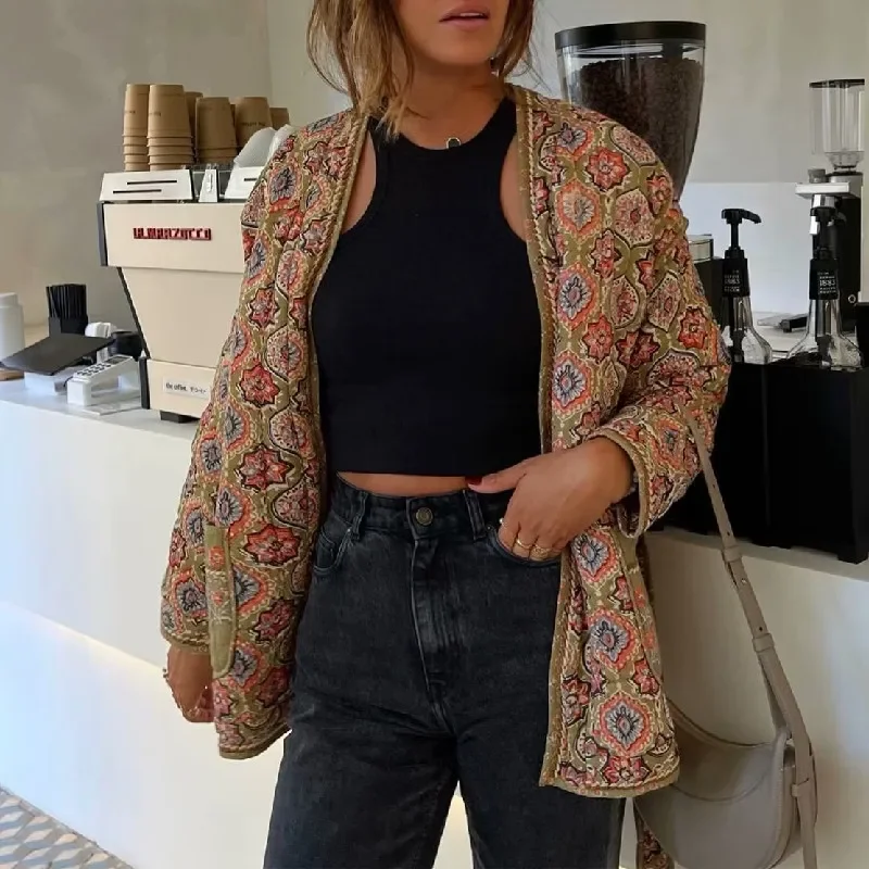جاكيت نسائي جديد وعصري بتصميم  - مراجعة Women'S Fashion Quilted Jacket وسعره