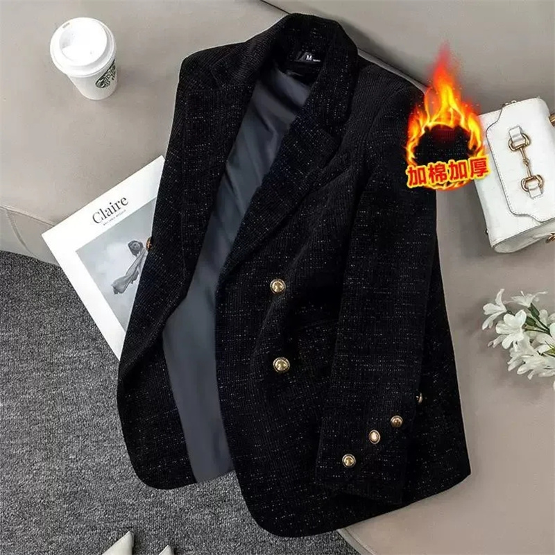 جاكيت بدلة نسائي من الكوردروي  - مراجعة Velvet Blazer Women وسعره