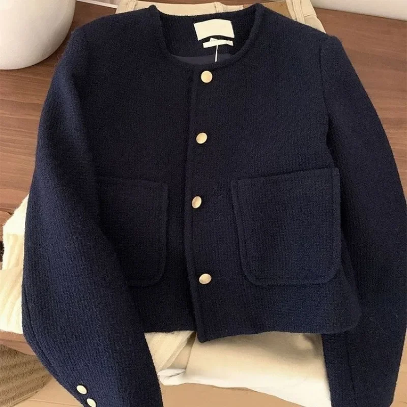 سترة تويد زرقاء أرجوانية بتصمي - مراجعة Women'S Fashion Quilted Jacket وسعره