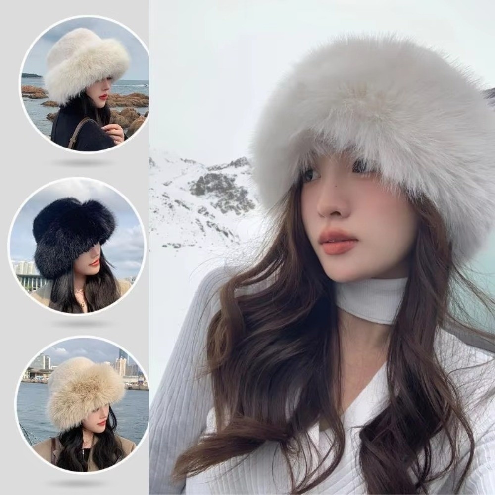 قبعة شتوية جديدة من الفرو المن - مراجعة Bucket Hat Women وسعره