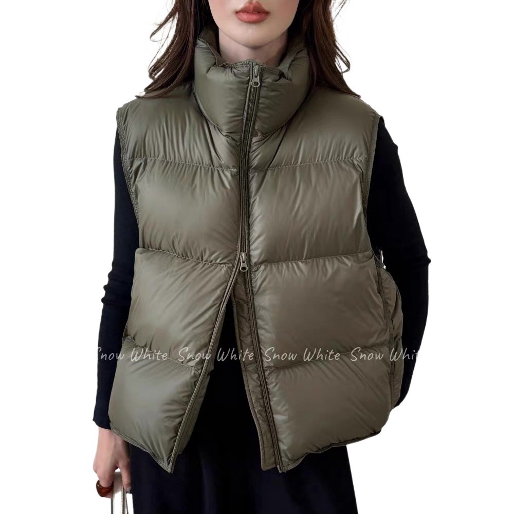 سترة نسائية شتوية قصيرة بدون أ - مراجعة Women'S Fashion Quilted Jacket وسعره