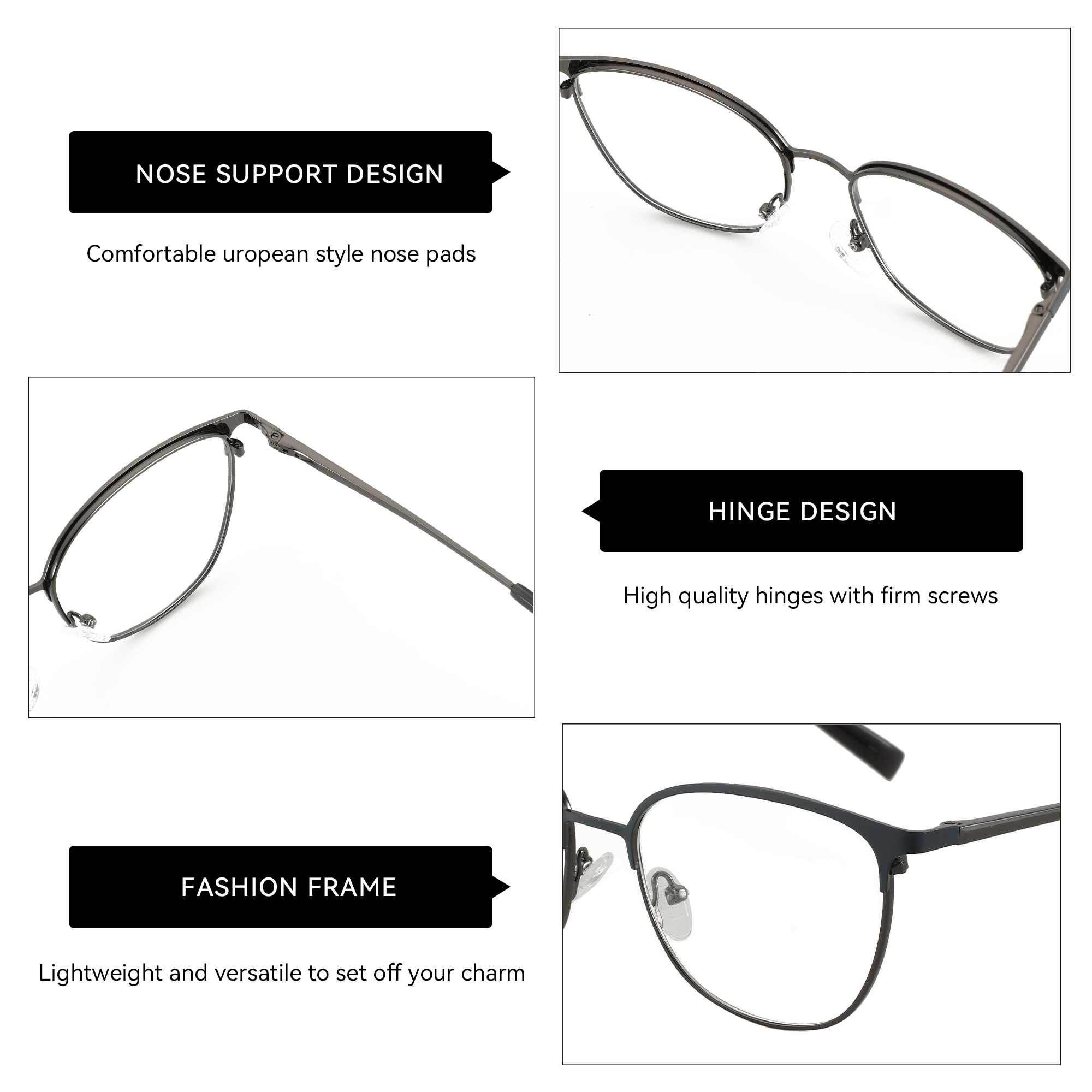 إطار نظارات طبية مربع الشكل من - مراجعة Women'S Fashion Glasses Non Prescription وسعره