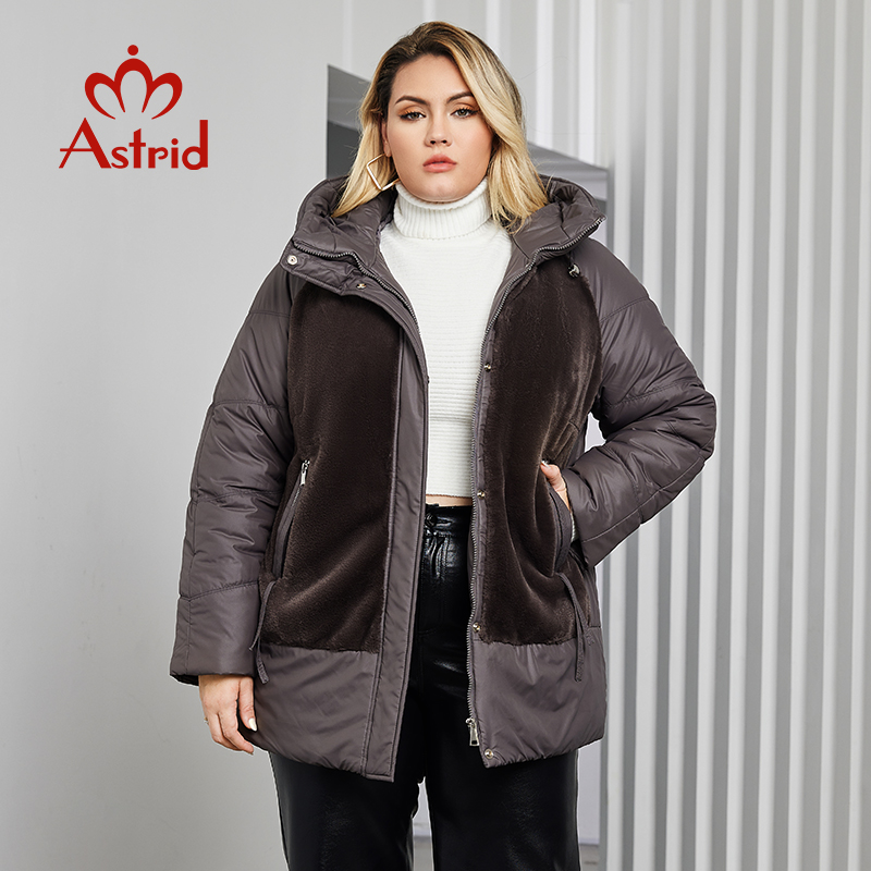 استريد-سترة بقلنسوة قطيفة للنس - مراجعة Women'S Fashion Quilted Jacket وسعره