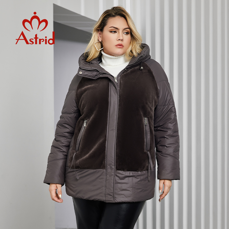 استريد-سترة بقلنسوة قطيفة للنس - مراجعة Women'S Fashion Quilted Jacket وسعره