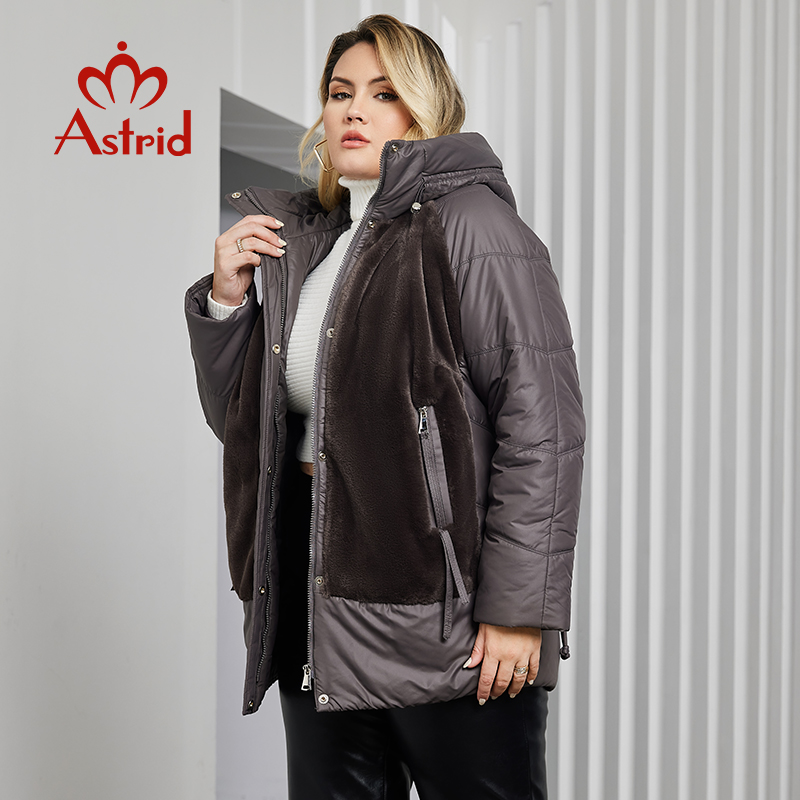 استريد-سترة بقلنسوة قطيفة للنس - مراجعة Women'S Fashion Quilted Jacket وسعره