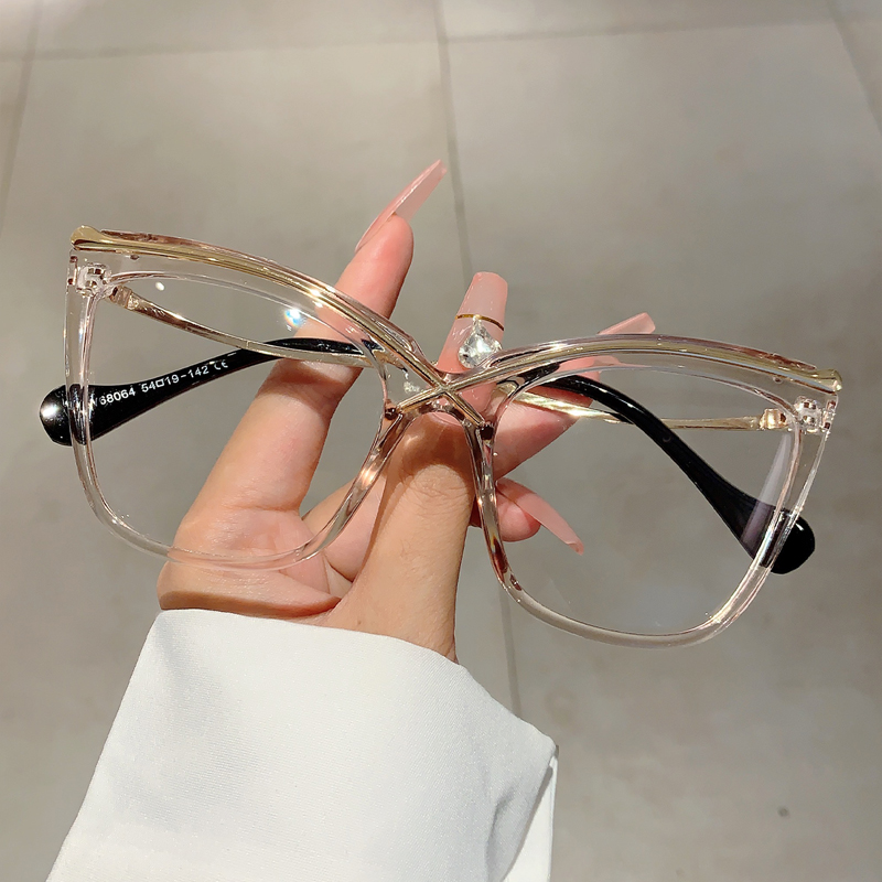KAMMPT نظارات عين القطة كبيرة  - مراجعة Women'S Fashion Glasses Non Prescription وسعره