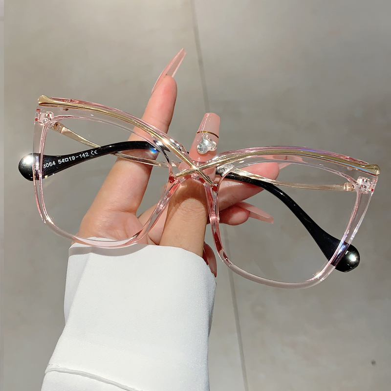 KAMMPT نظارات عين القطة كبيرة  - مراجعة Women'S Fashion Glasses Non Prescription وسعره