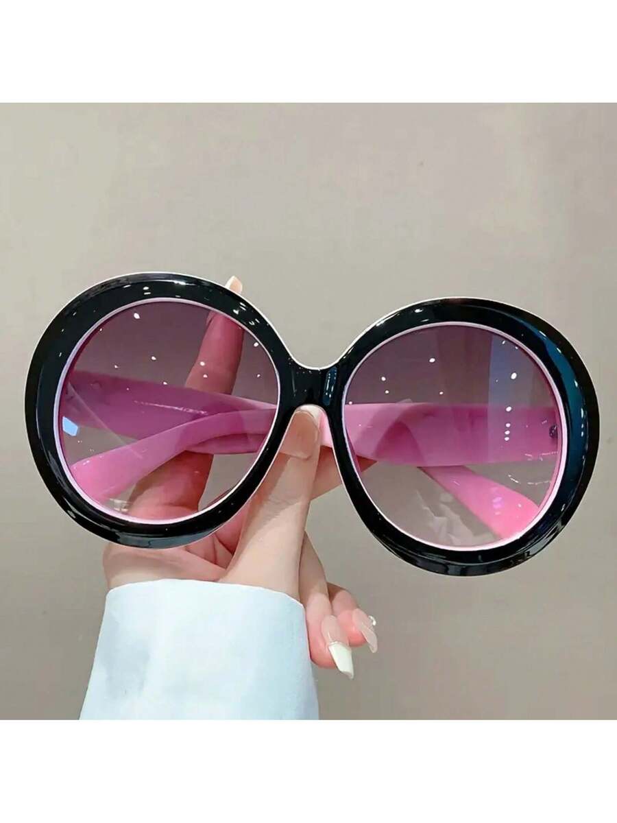 نظارات نسائية بإطار دائري كبير - مراجعة Women'S Fashion Glasses Non Prescription وسعره
