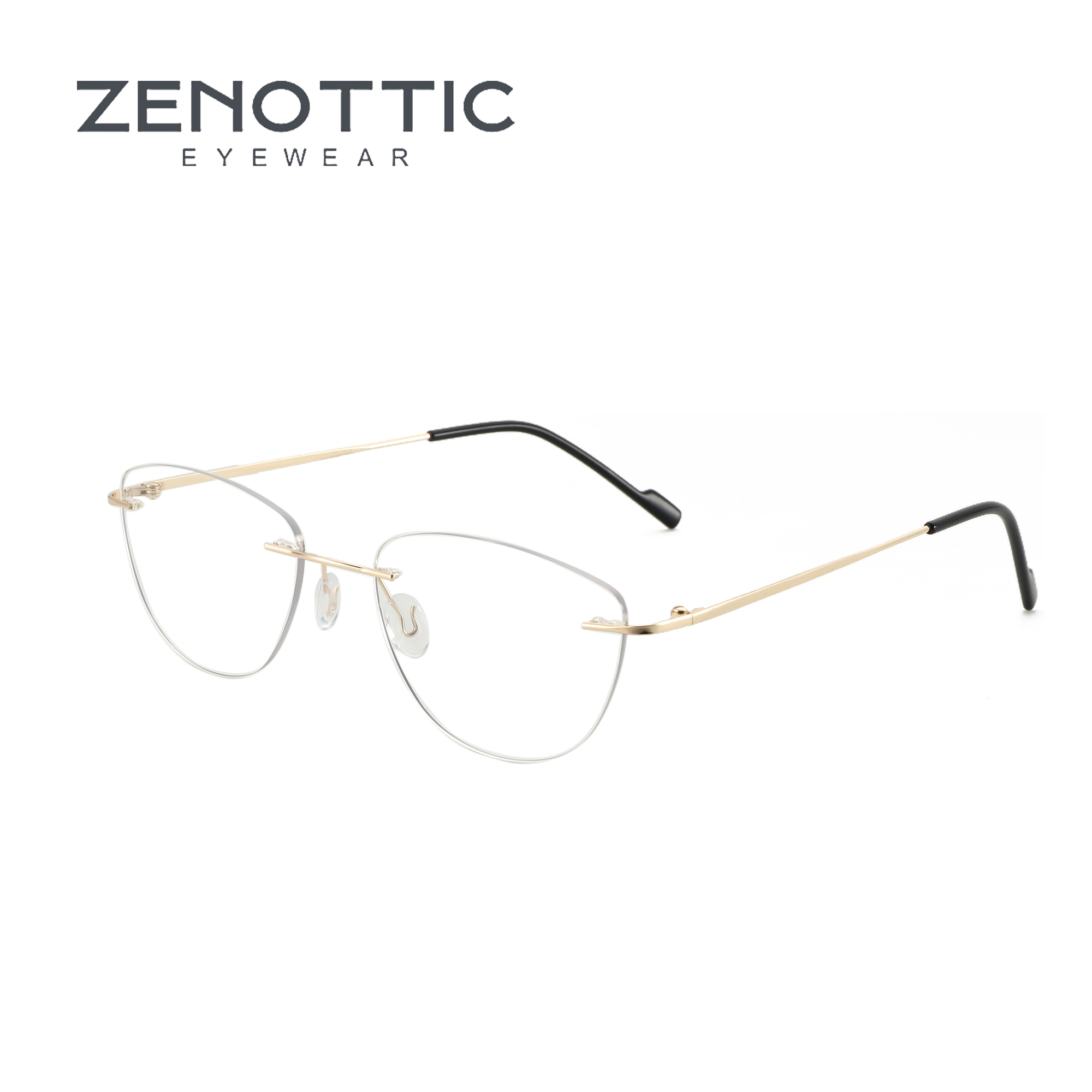 نظارات بصرية بدون إطار لعين ال - مراجعة Women'S Fashion Glasses Non Prescription وسعره